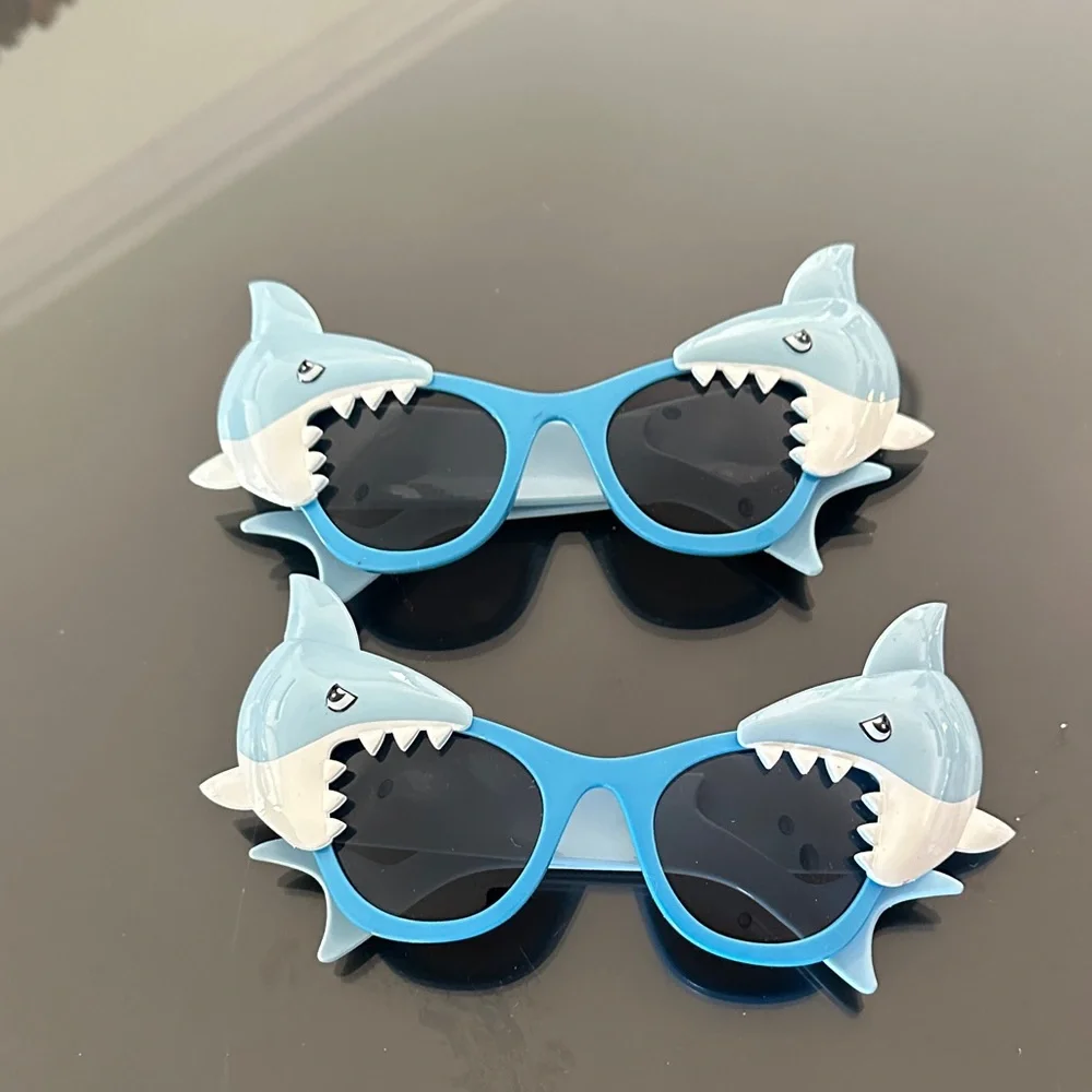 Shark-Themed Blue Sunglasses